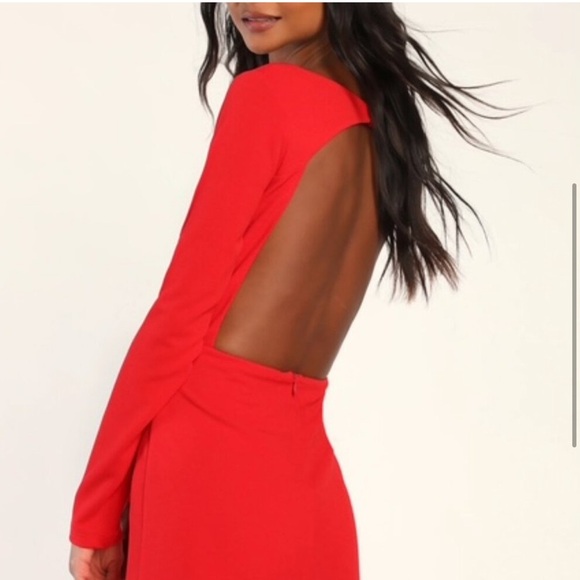 Lulus Irresistible Aura Red Backless Dress size Small - Picture 2 of 10